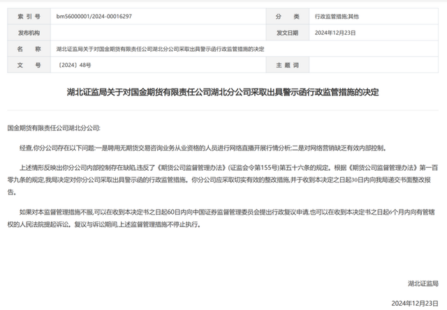 年末监管趋严,逾百家期货公司领罚单:咨询业务、投资者适当性成重灾区